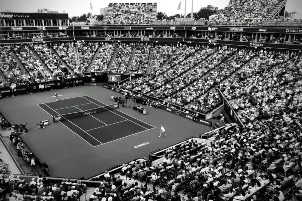 tennis stadium crowd spectators